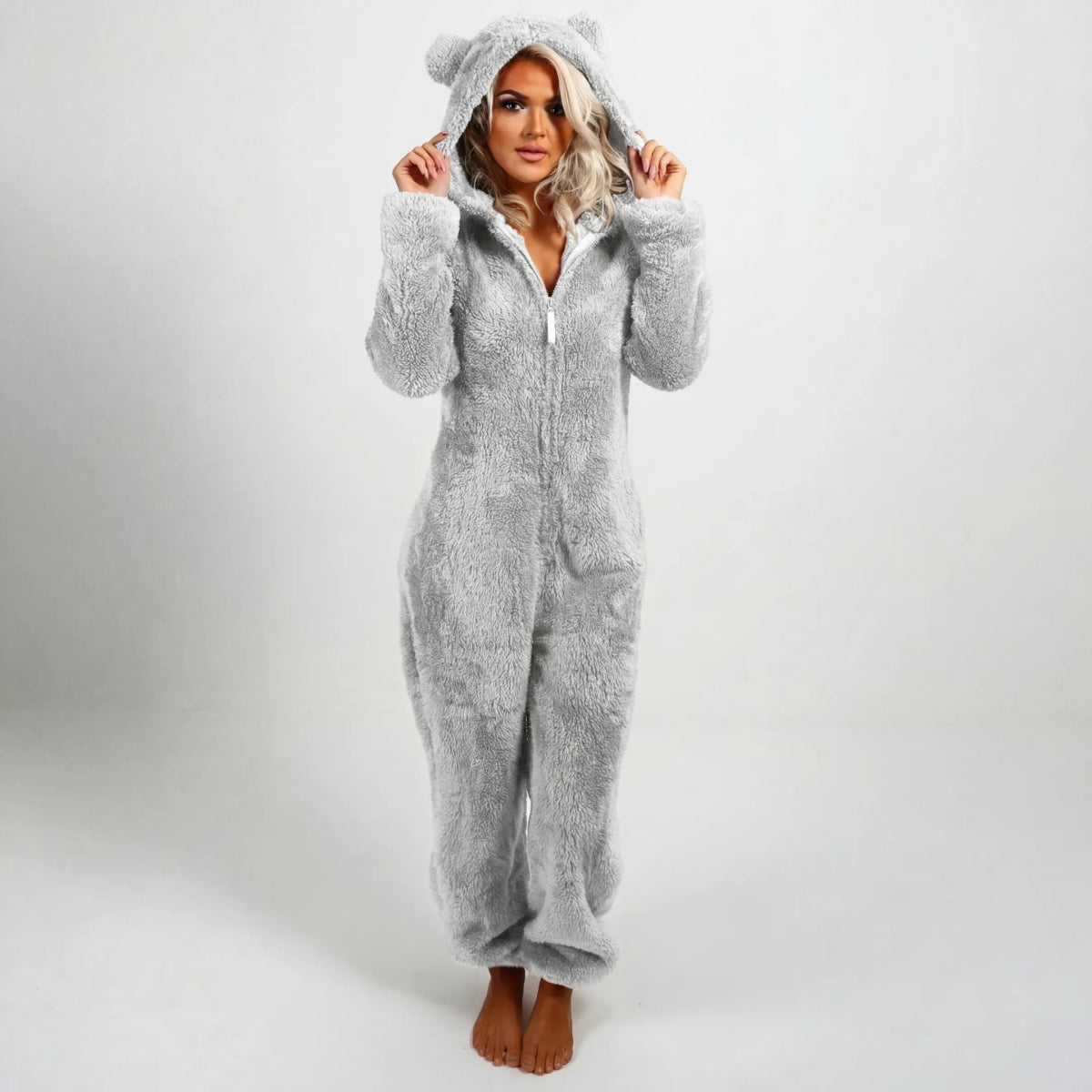 Pijama con capucha de osito de peluche - Serelya Studio