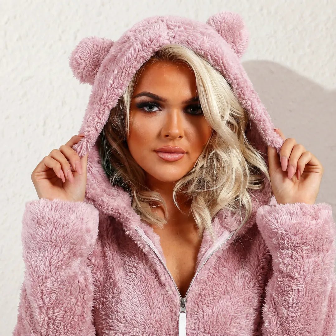 Pijama con capucha de osito de peluche - Serelya Studio