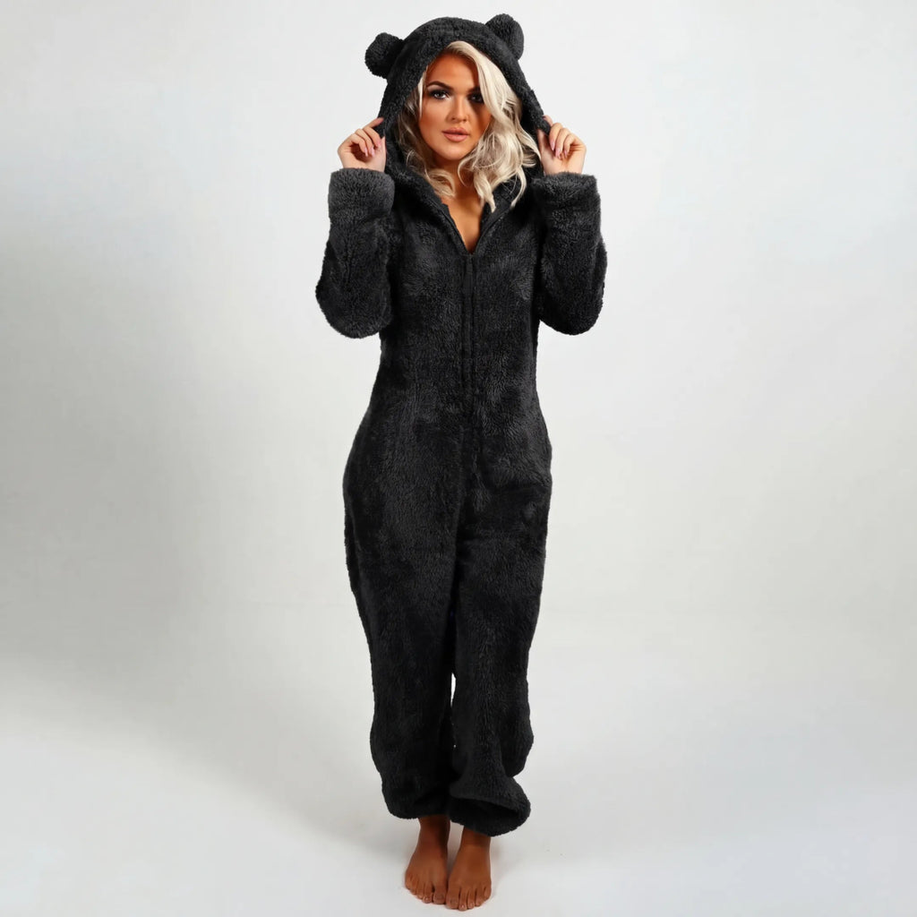 Pijama con capucha de osito de peluche - Serelya Studio