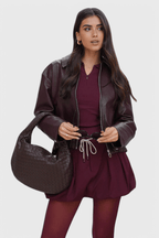 Saco de Hombro Mediano en Color Salvia