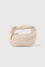 Sage Mini Woven Satchel Bag