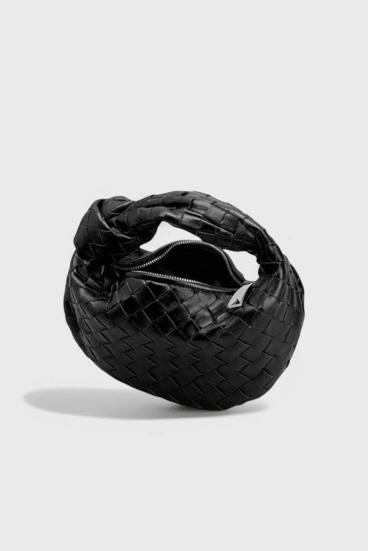 Sage Mini Woven Satchel Bag