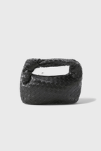 Sage Mini Woven Satchel Bag