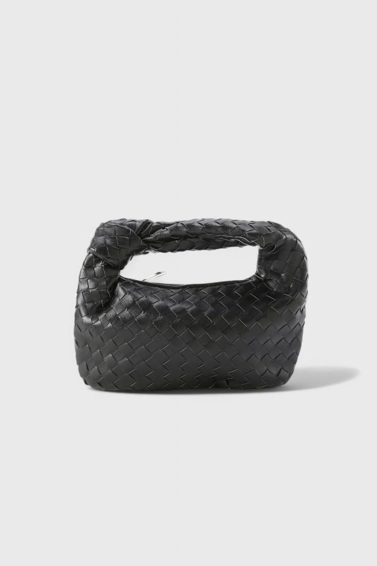 Sage Mini Woven Satchel Bag