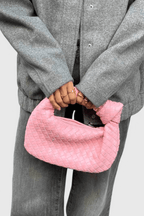 Sage Mini Woven Satchel Bag