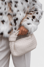 Sage Mini Woven Satchel Bag