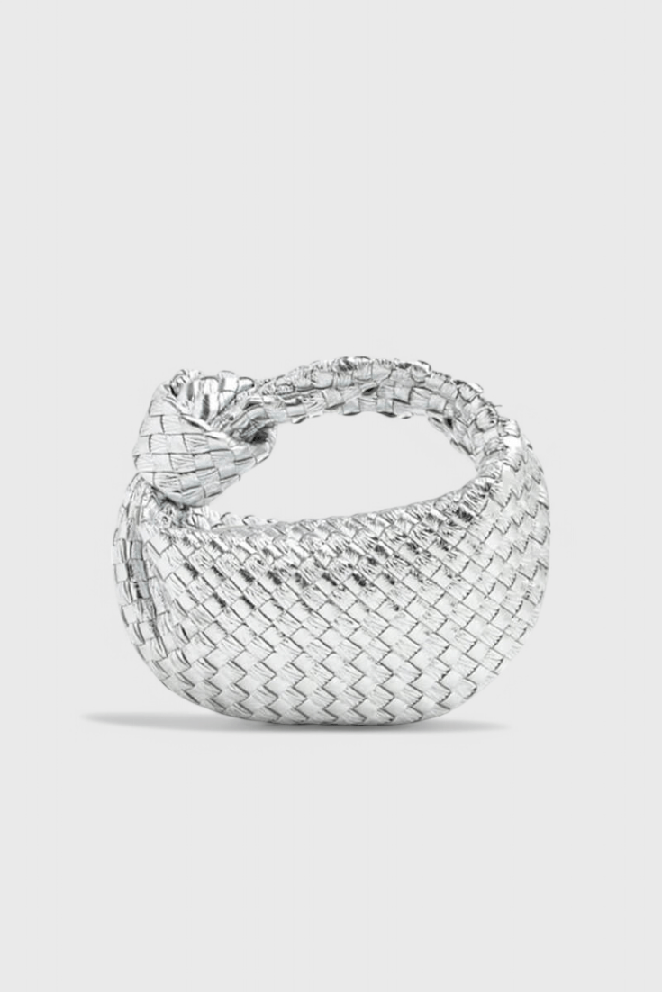 Sage Mini Woven Satchel Bag