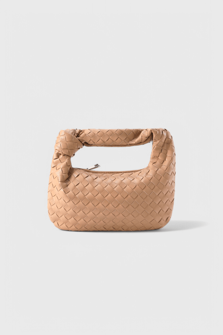 Sage Mini Woven Satchel Bag