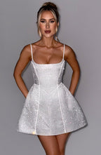 Samira Mini Vestido - Marfil