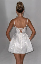 Samira Mini Vestido - Marfil
