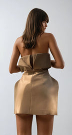 Santa Faz Vestido - Caramelo