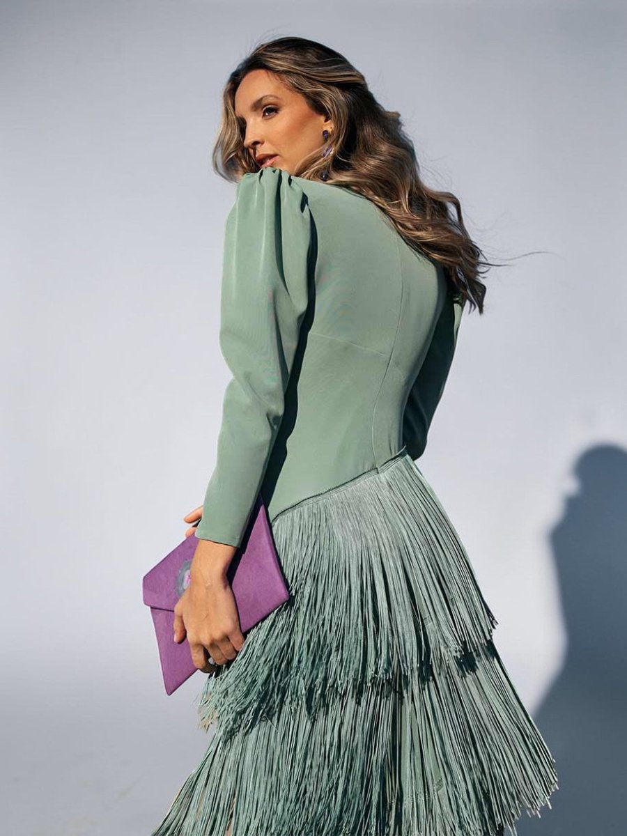 Sofia | Elegante vestido con flecos - SERELYA STUDIO