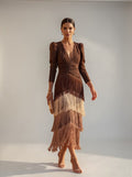 Sofia | Elegante vestido con flecos - SERELYA STUDIO