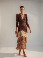 Sofia | Elegante vestido con flecos - SERELYA STUDIO
