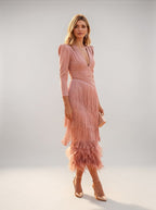Sofia | Elegante vestido con flecos - SERELYA STUDIO