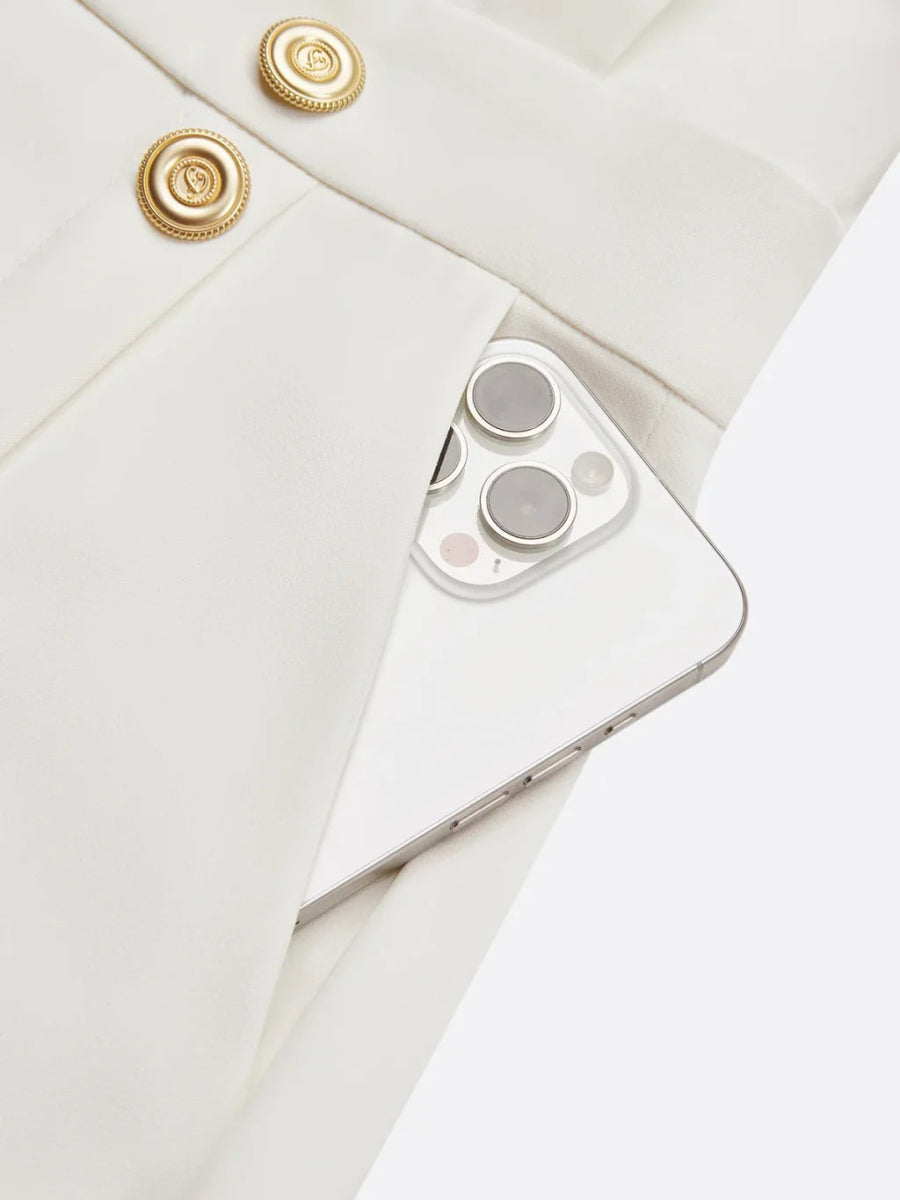 Vestido sin mangas con botones y escote redondo - Serelya Studio