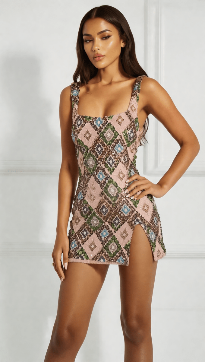 Vittoria - Mini Vestido Glamour